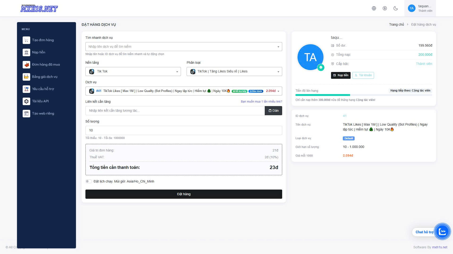 [SMMPANEL2] source code website bán tương tác mạng xã hội tự động Full Crack